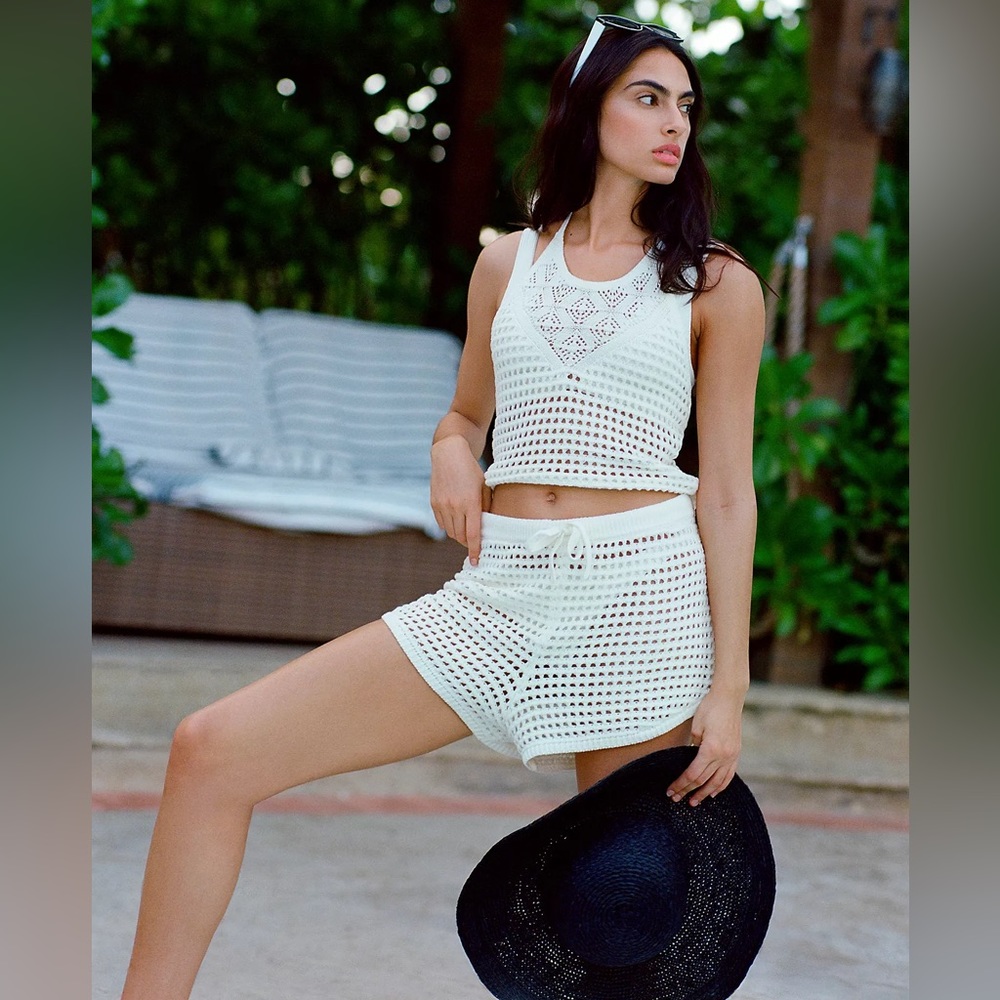 Anthropologie Waffle-Knit Shorts